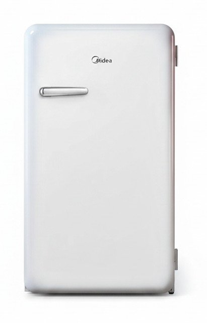Midea MDRD142SLF01: ретро-холодильник с доводчиком двери
