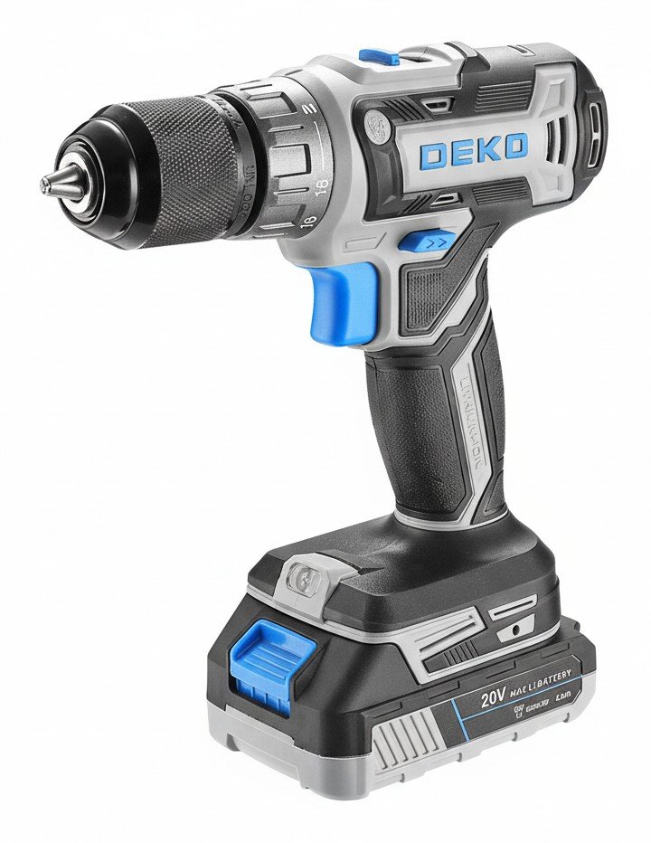DEKO DKCD20V PRO: 20 В и набор из 63 предметов