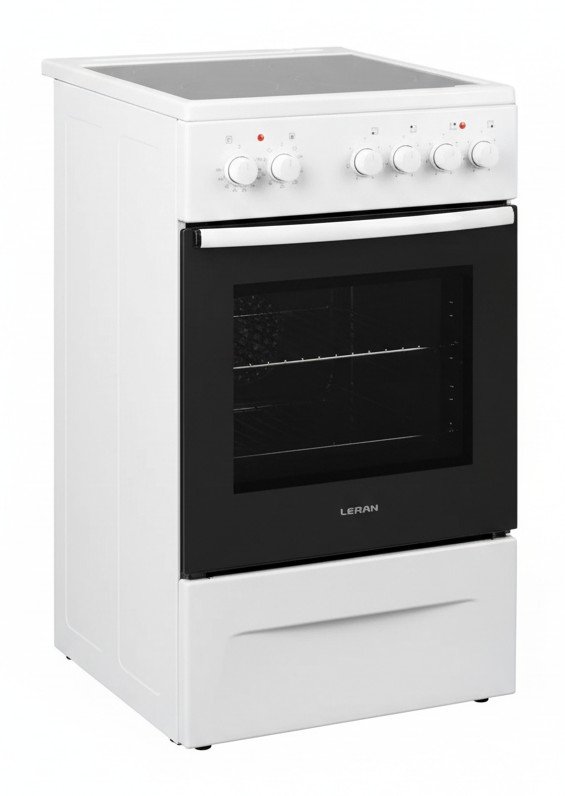 Leran ECC 2614 W: стеклокерамика, гриль и конвекция в среднем бюджете