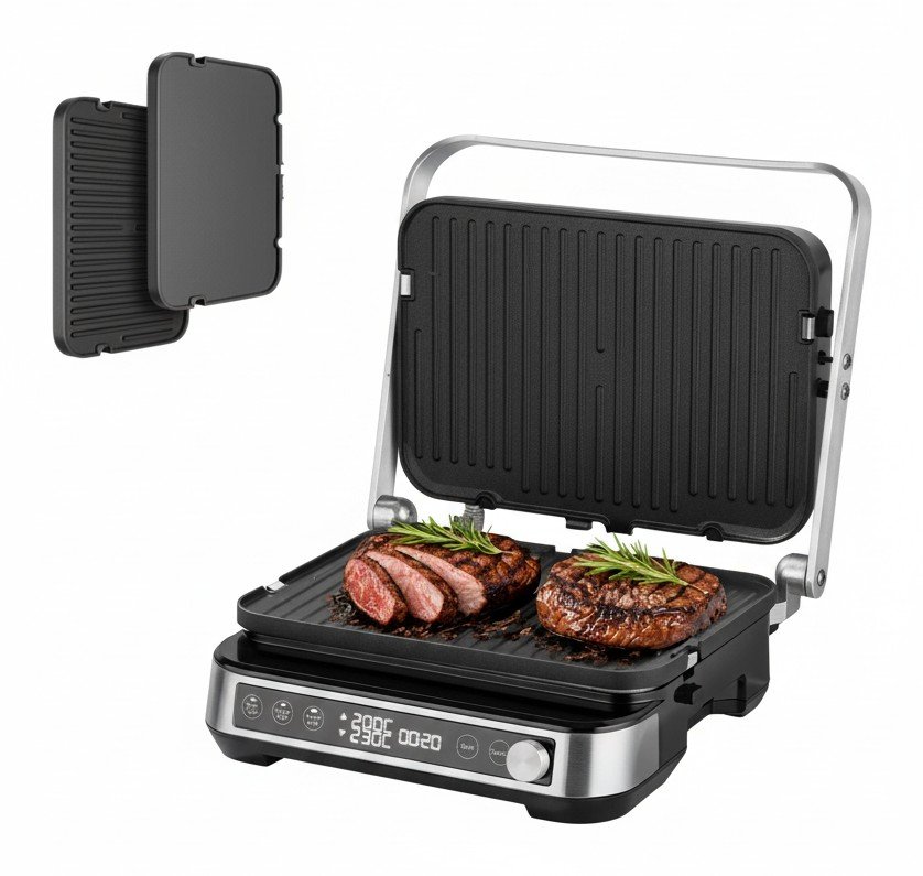 Redmond SteakMaster GM304: раздельный нагрев и двусторонние панели