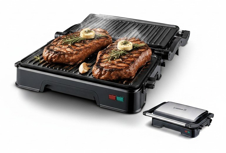 Endever Grillmaster-118: самый лёгкий пресс-гриль рейтинга