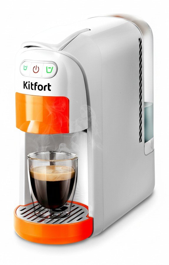 Kitfort КТ-7509: две системы капсул и молотый кофе за небольшие деньги