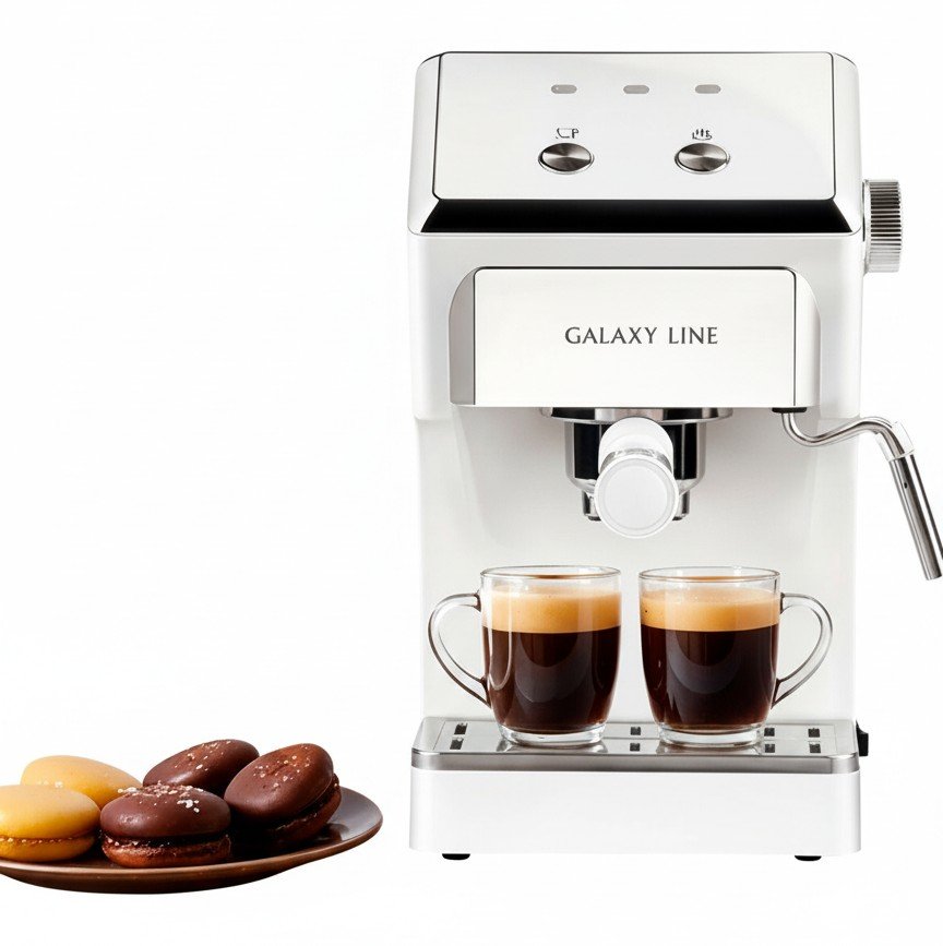 Galaxy Line GL0756: рожковая кофемашина на 20 бар с паровым капучинатором