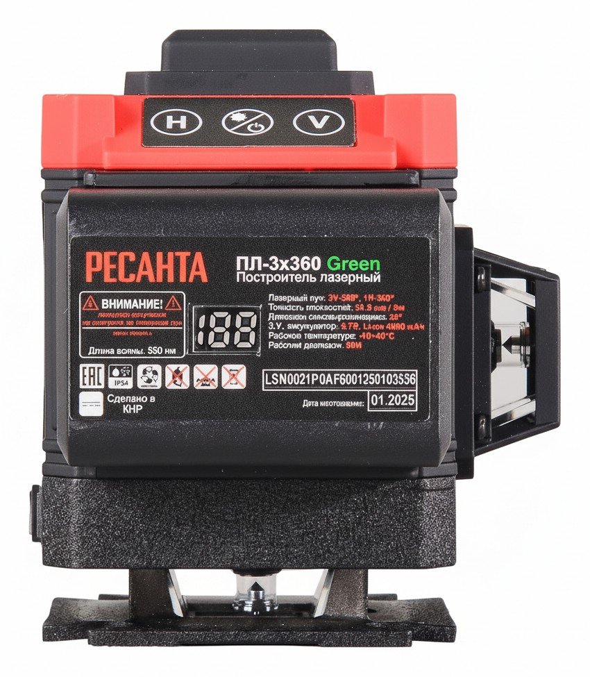 Ресанта ПЛ-3Х360 Green: выравнивание за 3 секунды