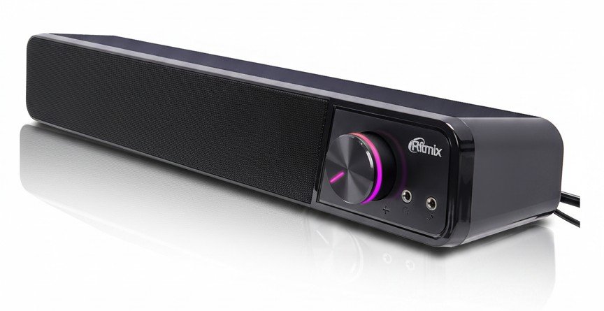 Ritmix SP-4038: самый доступный саундбар с выходами для гарнитуры
