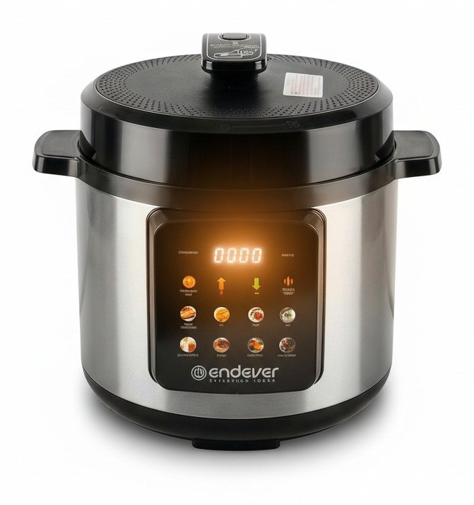 Endever VITA-133: мультиварка-скороварка 4 в 1 в стальном корпусе