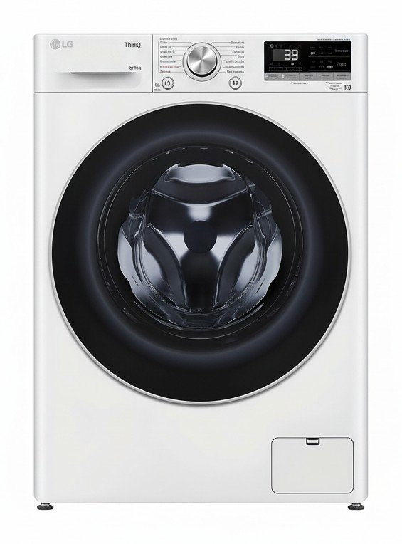 LG F2V7FR1W: узкая машина с TurboWash и приложением ThinQ