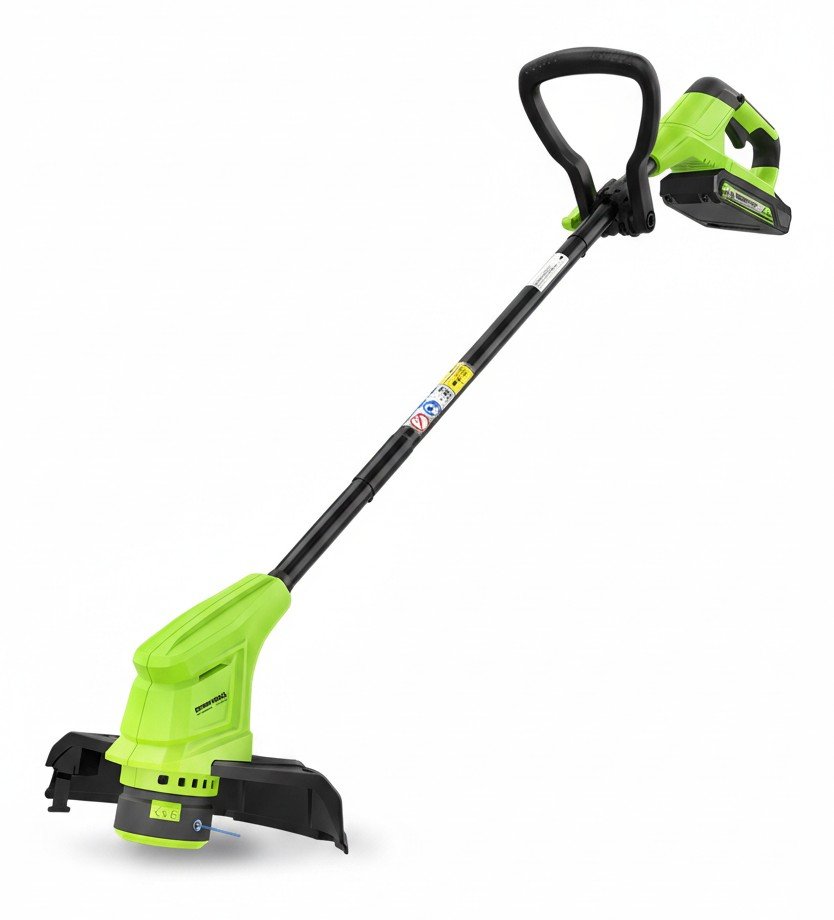 Greenworks G24LT25K2: самый лёгкий триммер Greenworks на 24 В