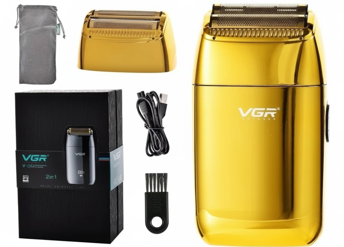 VGR Professional V-399 Voyager: сеточная электробритва для лица и головы
