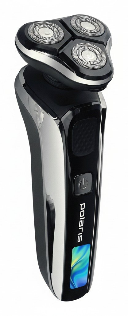 Polaris PMR 0307RC wet&dry PRO 5 blades+: бритва с дисплеем и запасом на месяц