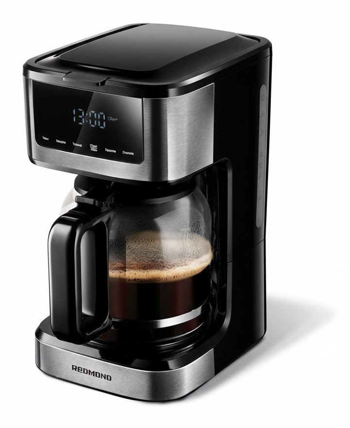 Redmond CM712: капельная кофеварка на 1,7 л с айс-кофе и таймером