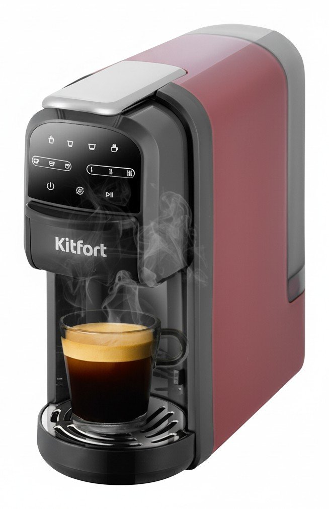 Kitfort КТ-7657: кофеварка 3 в 1 для двух видов капсул и молотого кофе