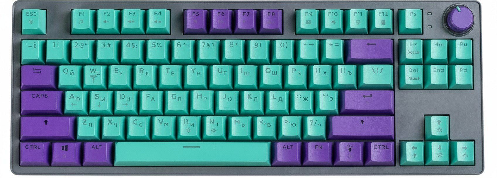 URZUS Scira B: TKL на коричневых свитчах с богатым комплектом