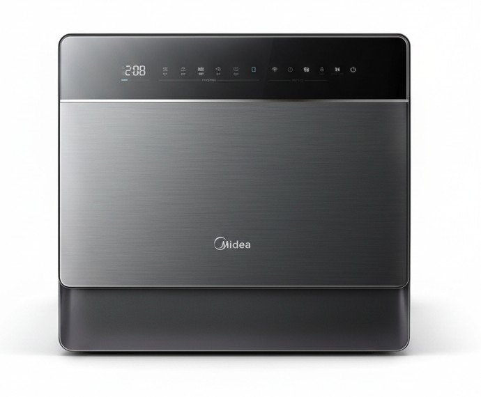 Midea MCFD55S550Bi: третий разбрызгиватель и регулировка корзин