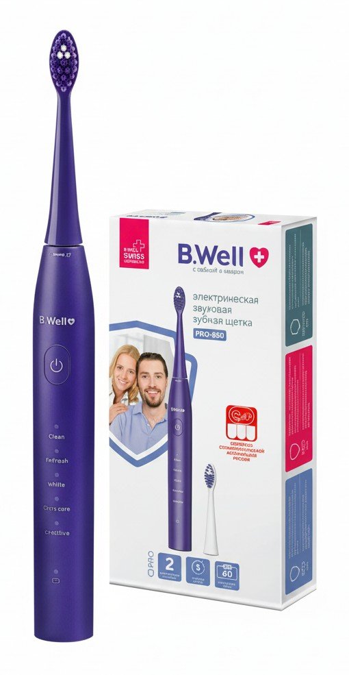 B.Well PRO-850: звуковая щётка на 60 дней без зарядки